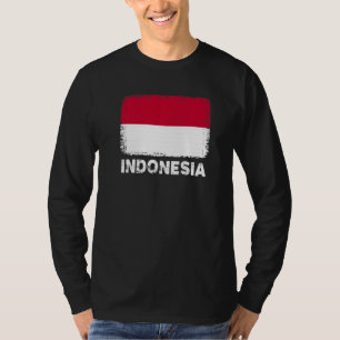 Camiseta Bandera de Indonesia apoya a las mujeres de Indone