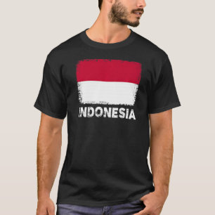 Camiseta Bandera de Indonesia apoya a las mujeres de Indone