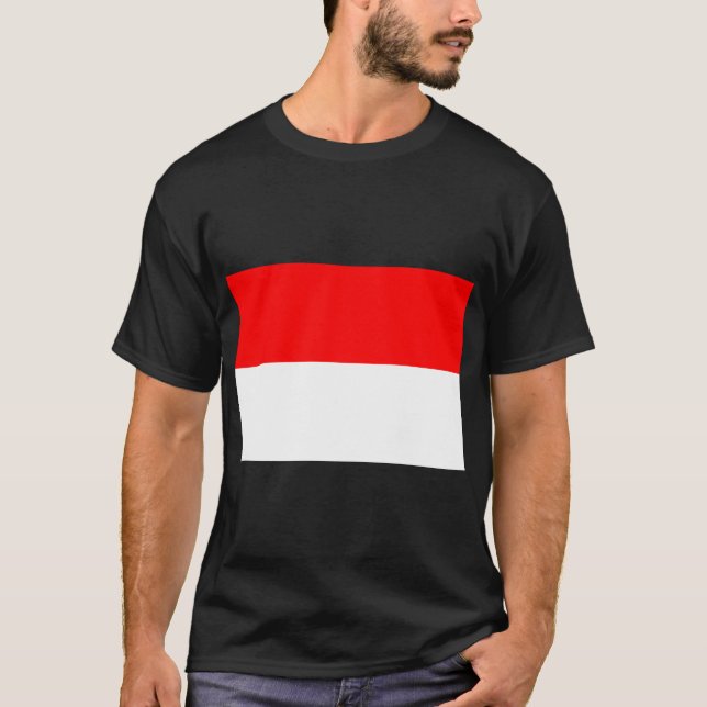 Camiseta Bandera de Indonesia (Indonesia) (Anverso)