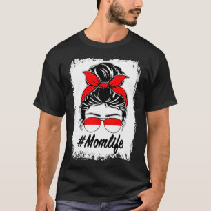 Camiseta Bandera de Indonesia Mamá indonesia desordenada ma