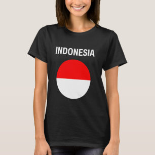 Camiseta Bandera de Indonesia Moderna