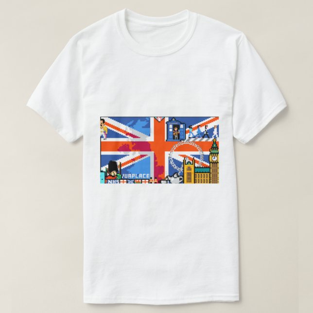Camiseta Bandera de Inglaterra del lugar R de Reddit (Diseño del anverso)