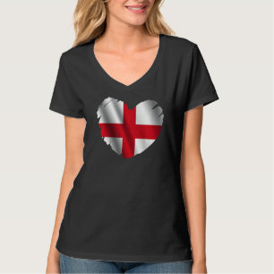 Camiseta Bandera De Inglaterra En Forma De La Inglaterra De