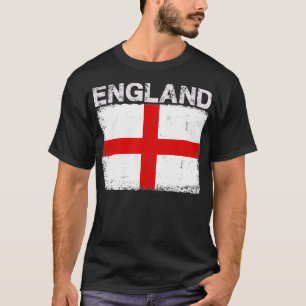 Camiseta Bandera de Inglaterra Vintage Deportes de ropa de