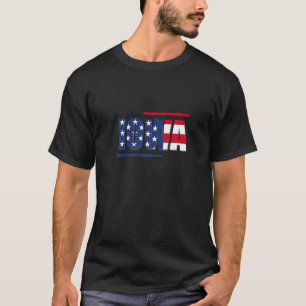 Camiseta Bandera de Iowa USA