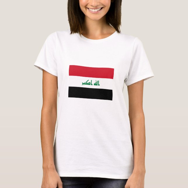 Camiseta Bandera de Irak (Anverso)