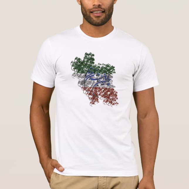 CAMISETA BANDERA DE IRÁN (Anverso)