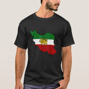 Camiseta Bandera de Irán con león