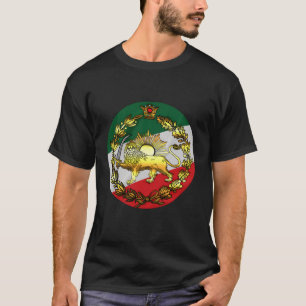 Camiseta Bandera De Irán Con León Y Corona