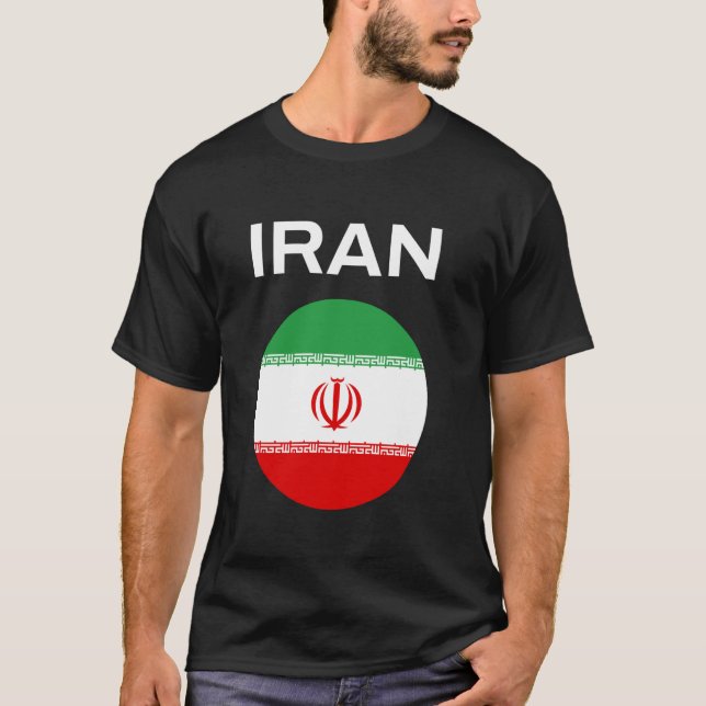Camiseta Bandera de Irán Moderna (Anverso)