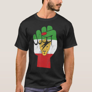 Camiseta Bandera de Irán, símbolo de león iraní, leona iran