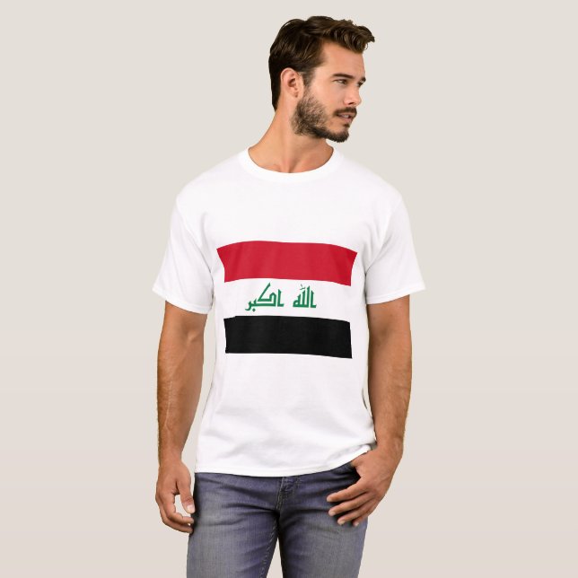 Camiseta Bandera de Iraq (Anverso completo)