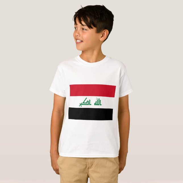 Camiseta Bandera de Iraq (Anverso completo)
