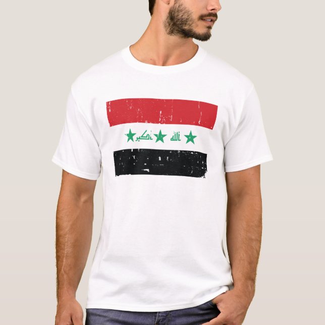 Camiseta Bandera de Iraq (Anverso)