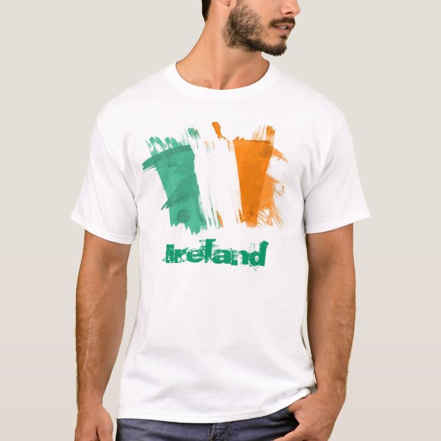 Camiseta bandera de Irlanda (Anverso)