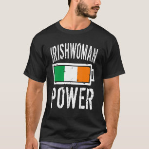 Camiseta Bandera de Irlanda Batería de energía de irlandesa