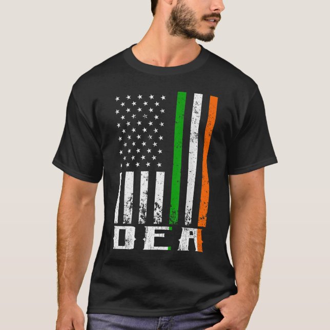 Camiseta Bandera de Irlanda de la familia irlandesa DEA (Anverso)