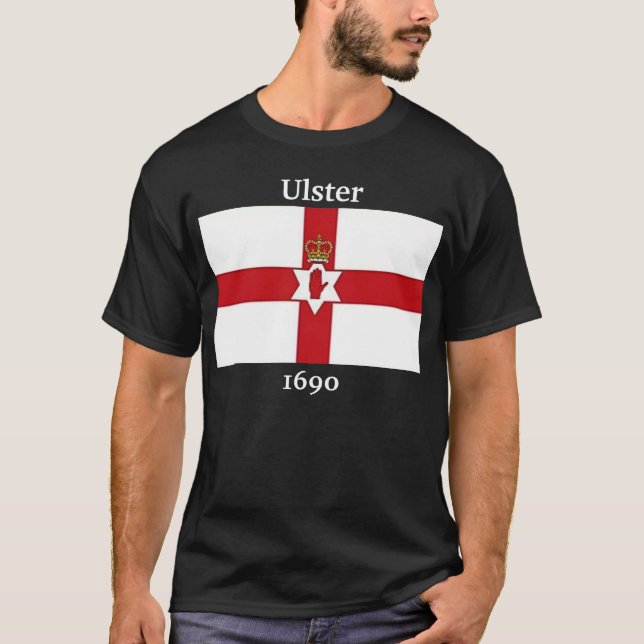 Camiseta Bandera de Irlanda del Norte, Ulster, 1690 (Anverso)