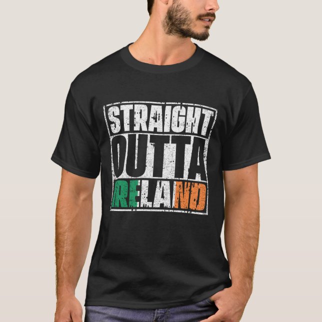 Camiseta Bandera de Irlanda en las afueras directas (Anverso)