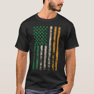 Camiseta Bandera de Irlanda estadounidense Shamrock Bandera