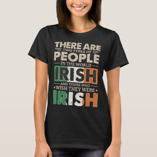 Camiseta Bandera de Irlanda vestida con Chicas y mujeres ir