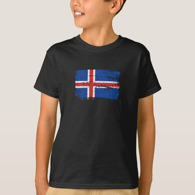 Camiseta Bandera de Islandia (Anverso)