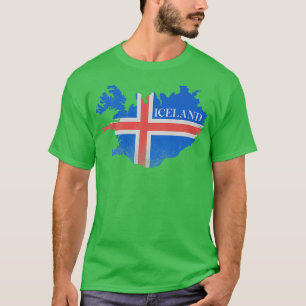 Camiseta Bandera de Islandia