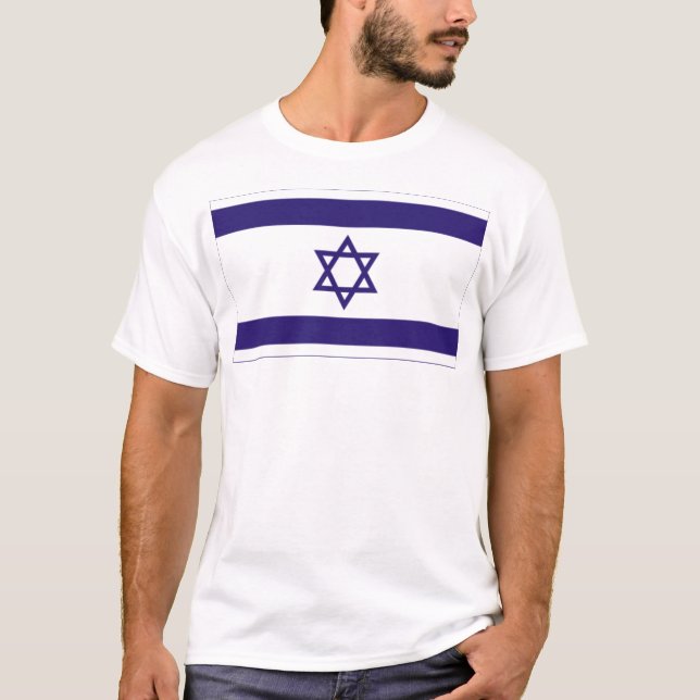 Camiseta Bandera de Israel (Anverso)