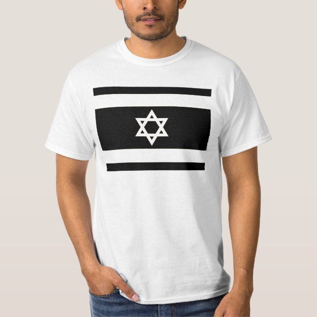 Camiseta Bandera de Israel - estrella del מגןדוד de David (Anverso)
