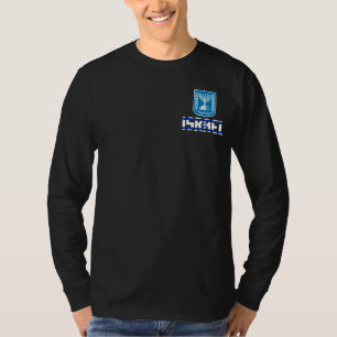 Camiseta Bandera de Israel y Patriótico del Escudo de Armas