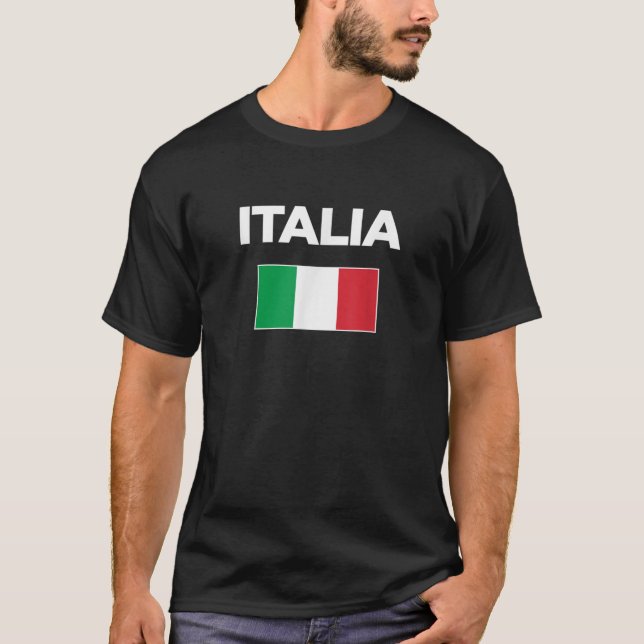 Camiseta Bandera de Italia ama Italia Orgullo Orgullo gráfi (Anverso)