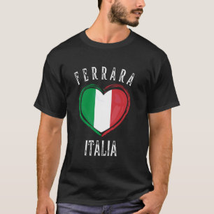 Camiseta Bandera de Italia Corazón Ciudad de Ferrara