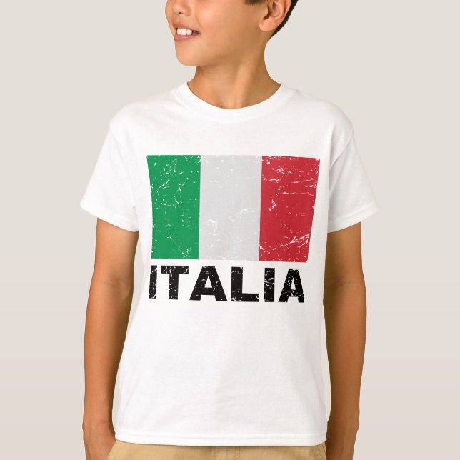 Camiseta Bandera de Italia de época (Anverso)