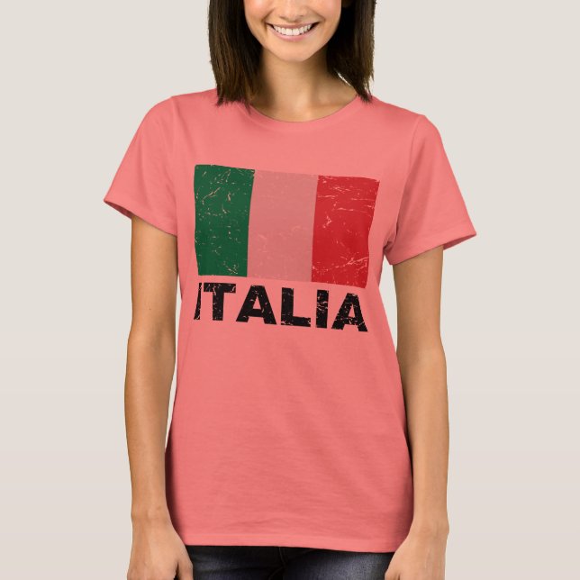 Camiseta Bandera de Italia de época (Anverso)
