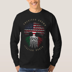 Camiseta Bandera de Italia de raíces italianas cultivadas e