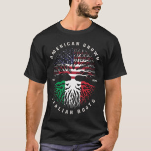 Camiseta Bandera de Italia de raíces italianas cultivadas e