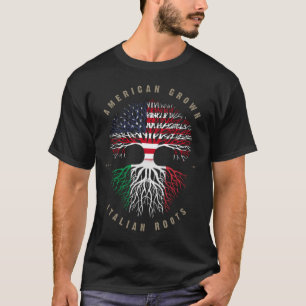 Camiseta Bandera de Italia de raíces italianas cultivadas e