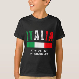 Camiseta Bandera de Italia Distrito Strip Pittsburgh Pa
