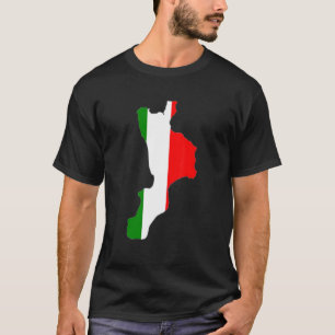 Camiseta Bandera de Italia en el esquema de Calabria