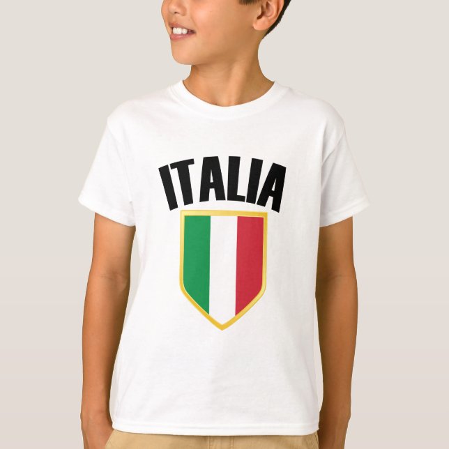 Camiseta Bandera de Italia Escudo (Anverso)