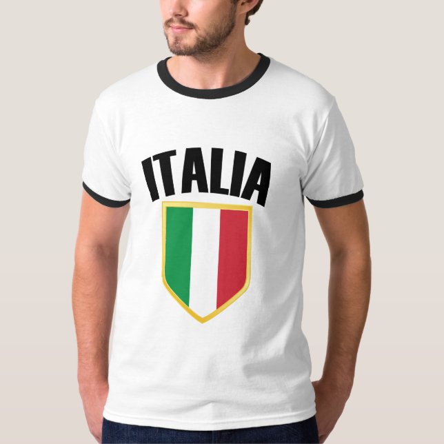 Camiseta Bandera de Italia Escudo (Anverso)