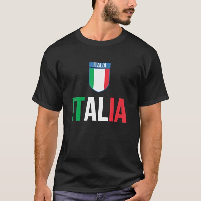 Camiseta Bandera de Italia Fútbol Bandera Nacional de Itali (Anverso)