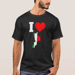 Camiseta Bandera de Italia para Calabria I Love Calabria