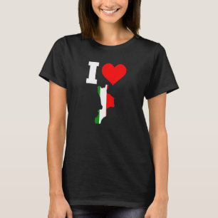 Camiseta Bandera de Italia para Calabria I Love Calabria
