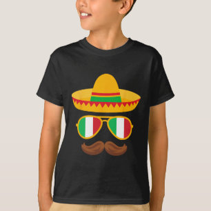 Camiseta Bandera de Italia Sungles Italiano Cinco De Mayo M