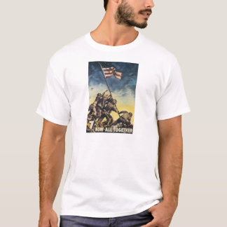 Camiseta Bandera de Iwo Jima que aumenta el vintage del
