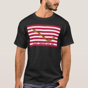 Camiseta Bandera de Jack de la marina de guerra - no pise