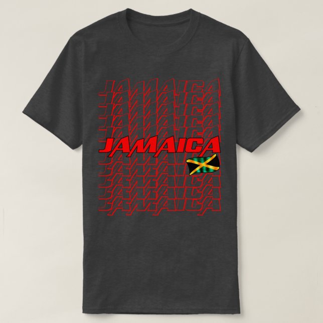 Camiseta Bandera de Jamaica (Diseño del anverso)
