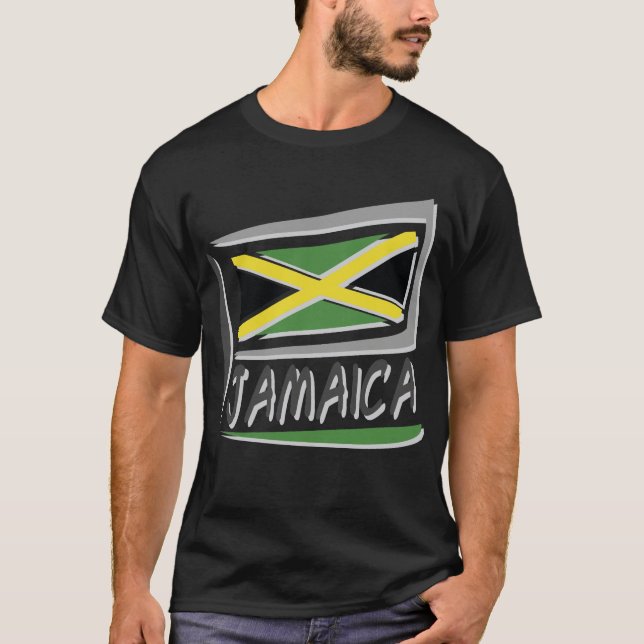 Camiseta Bandera de Jamaica (Anverso)