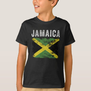 Camiseta Bandera de Jamaica angustiada - Bandera jamaiquina